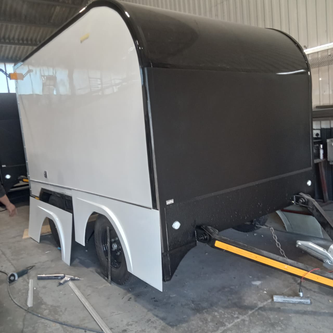 GM Trailers bustrailerinprocessofbuild